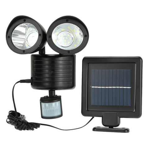 22 LED Solar Energy Bright PIR Human Body Light Sensor
