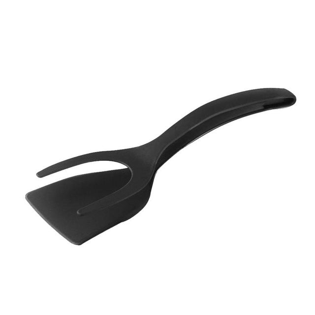 2 In 1 Grip and Flip Tongs Egg Spatula Tongs Clamp Pancake