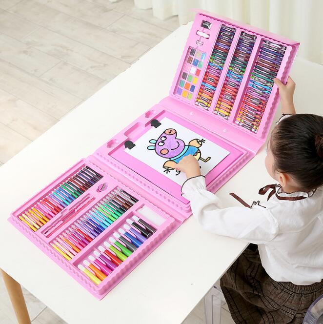 208-Piece With Easel Children's Painted Set Painting Watercolor